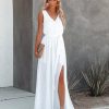 Clothing * | Oliv-001 Diana Sleeveless Maxi Dress Off White Final Sale The Vacation Shop