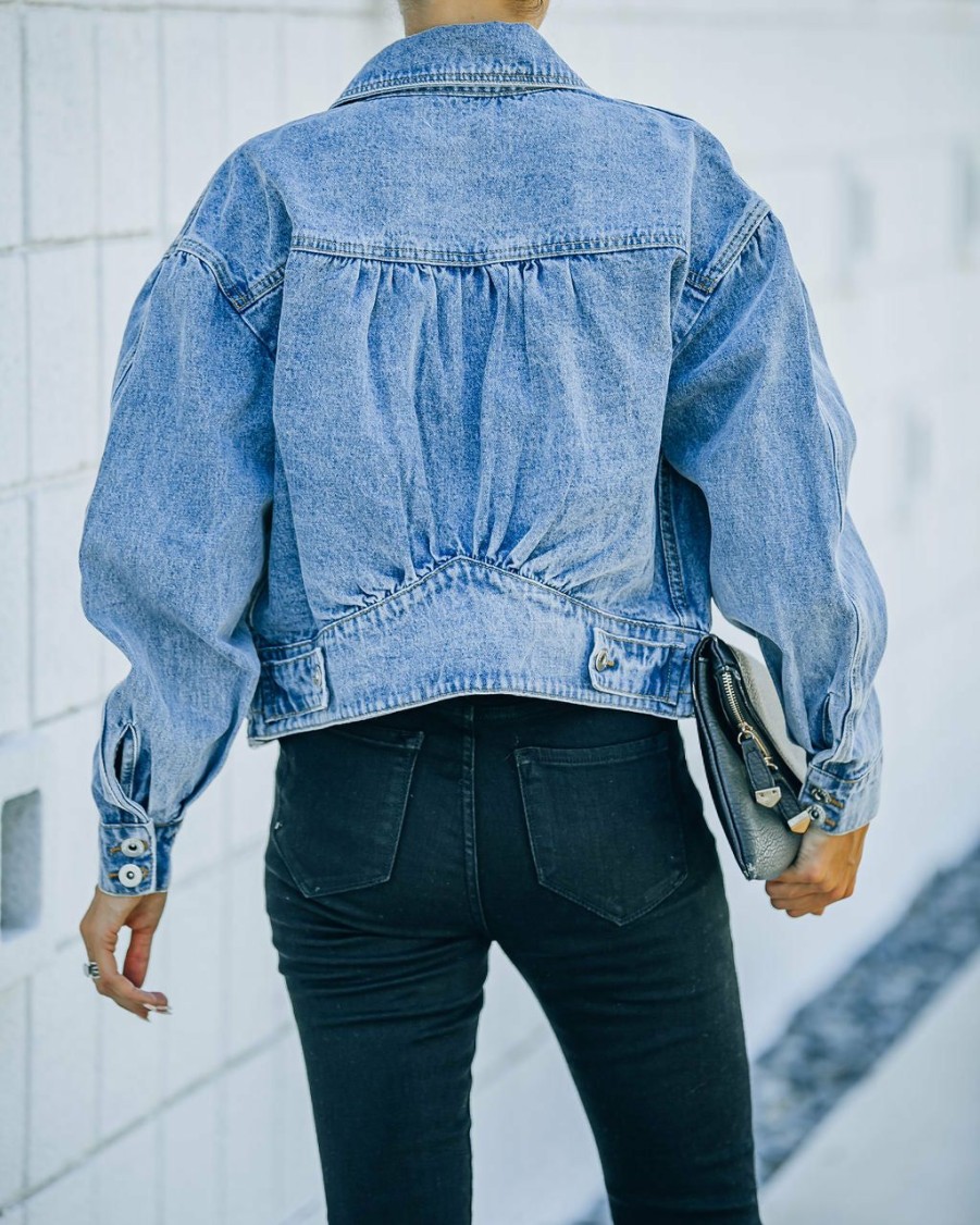 Clothing * | Danc-001 High Road Cropped Denim Jacket Final Sale The Denim Shop