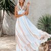 Clothing * | Fate-001 Angel Island Striped Maxi Dress