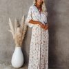 Clothing * | Dres-001 Amelia Floral Kimono Maxi Dress All Clothing