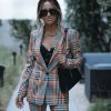 Clothing * | Endl-001 Londyn Pocketed Plaid Blazer All Clothing