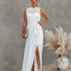 Clothing * | Aeom-001 Without A Doubt Crochet Lace Maxi Dress Final Sale Pretty Perfect