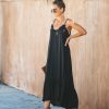 Clothing * | Wish-001 Young Love Ruffle Maxi Dress Black All Clothing