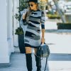 Clothing * | Fate-001 Frani Camo Knit Sweater Dress Final Sale Vici Exclusives