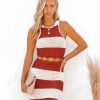 Clothing * | Lati-001 Panama City Cotton Blend Crochet Cutout Dress Final Sale