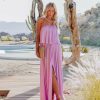 Clothing * | Must-001 Positive Energy Strapless Maxi Dress Orchid Final Sale The Vacation Shop