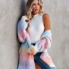 Clothing * | Fate-001 All Clothing Soft Pastels Belted Knit Cardigan Final Sale