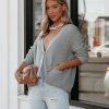 Clothing * | Oliv-001 Vici Exclusives Mindy Cotton Pocketed Button Front Cardigan Heather Grey Final Sale