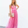 Clothing * | Luxx-001 Just Restocked Petal Dust Maxi Dress Rose