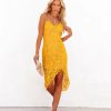 Clothing * | Aeom-001 Flamenco In Marbella Lace Midi Dress Marigold