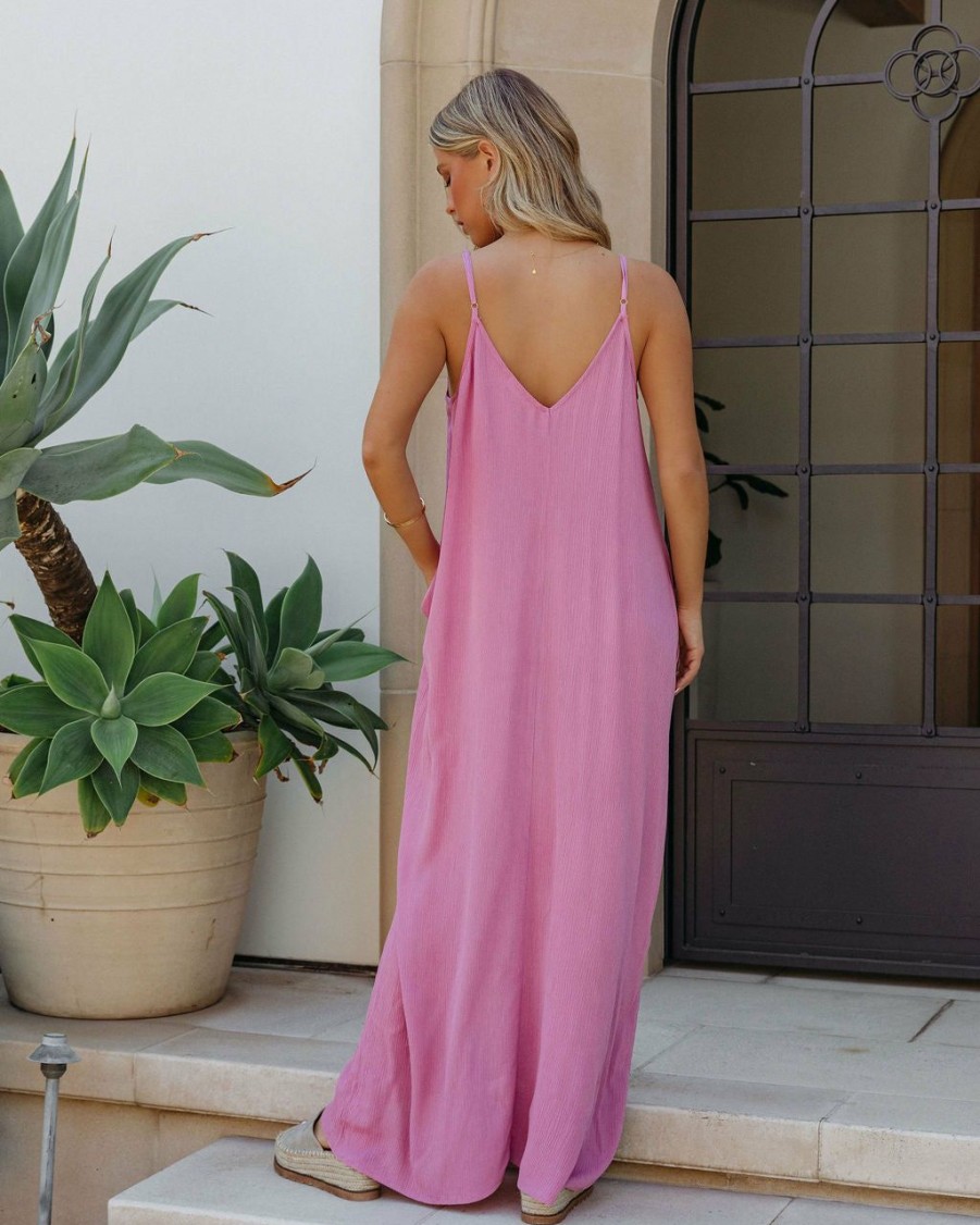 Clothing * | Love-003 Olivian Pocketed Maxi Dress Orchid Final Sale