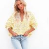 Clothing * | Lumi-001 Fresh As A Daisy Button Front Knit Cardigan Yellow All Clothing