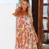 Clothing * | Stor-001 Kiram Floral Tiered Tassel Babydoll Dress Pink Multi