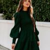 Clothing * | Suga-001 Now Look At You Smocked Dress Emerald