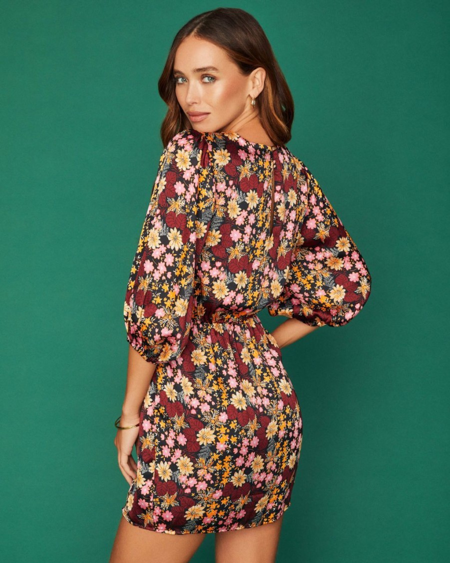 Clothing * | Tych-001 Lainie Floral Tie Dress Final Sale