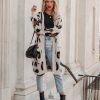 Clothing * | Stor-001 All Clothing Tayvon Pocketed Leopard Duster Cardigan Final Sale