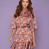 Clothing * | Tych-001 Vici Exclusives Foster Satin Floral Keyhole Dress Final Sale