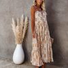 Clothing * | Stor-001 List Goes On Floral Tiered Tassel Midi Dress Final Sale