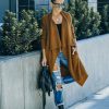 Clothing * | Flaw-001 All Clothing Fireside Pocketed Knit Cardigan Camel Final Sale