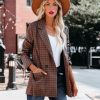 Clothing * | Prom-001 All Clothing Marketplace Pocketed Houndstooth Blazer