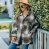 Clothing * | Lucc-001 All Clothing Worcester Pocketed Plaid Shacket Final Sale