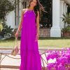 Clothing * | Tych-001 The Vacation Shop Sweet Talk Halter Maxi Dress Orchid Final Sale