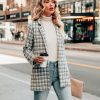 Clothing * | Entr-001 Amoura Pocketed Houndstooth Blazer All Clothing