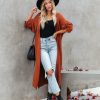 Clothing * | Pol-001 Your Own World Knit Duster Cardigan Dusty Cedar Final Sale