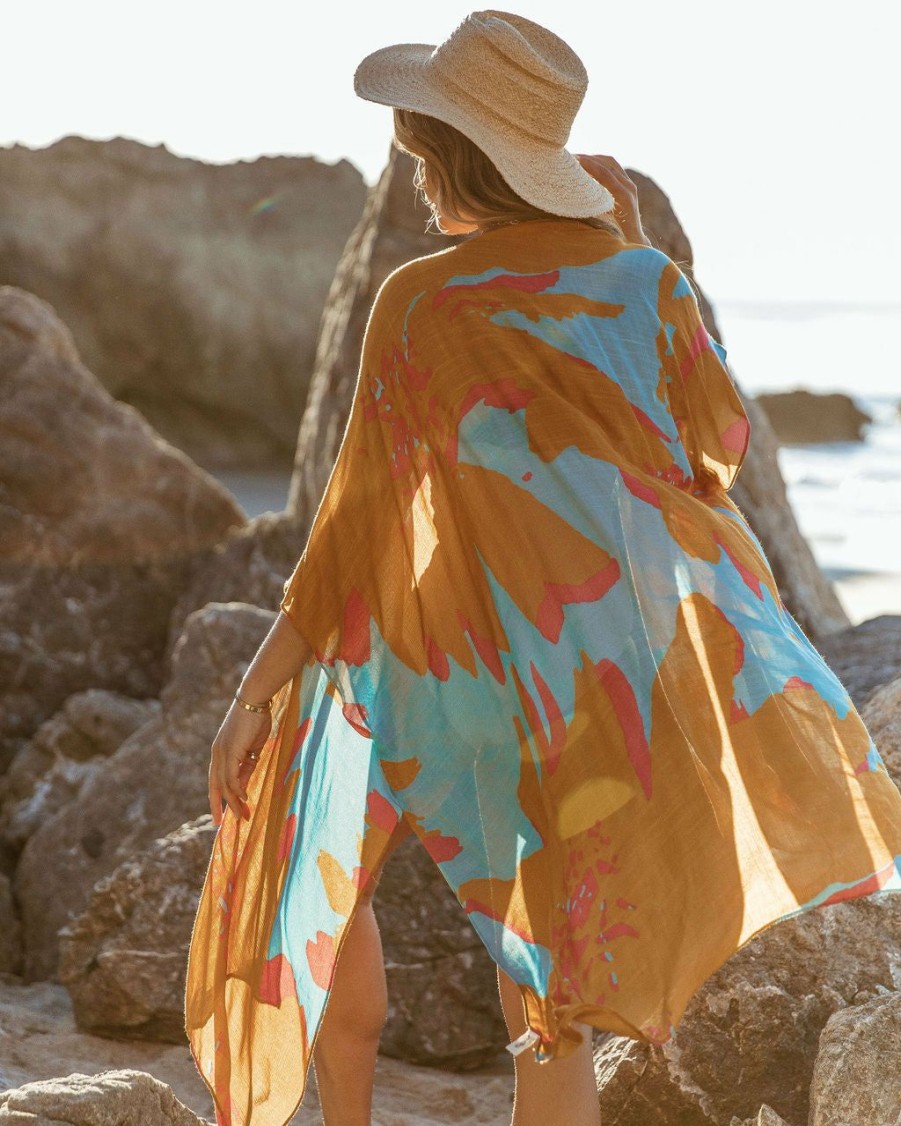 Clothing * | Urba-002 Lilith Printed Kimono Maui