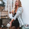 Clothing * | Tcec-001 Life Of The Party Sequin Blazer Silver Final Sale All Clothing