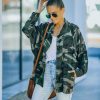 Clothing * | Dres-001 Avette Tencel Pocketed Camo Shacket Final Sale All Clothing