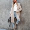 Clothing * | Love-003 All Clothing Myres Pocketed Hooded Knit Cardigan Taupe Final Sale