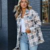 Clothing * | Danc-001 All Clothing Pullman Plaid Button Down Shacket Oatmeal Final Sale