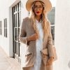 Clothing * | Flaw-001 All Clothing Zoella Pocketed Knit Coatigan Warm Beige