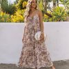 Clothing * | Dres-001 Love In The Air Tiered Floral Maxi Dress