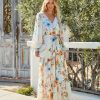 Clothing * | Salt-001 Little Bit Of Sunshine Floral Maxi Dress Mint All Clothing