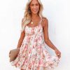 Clothing * | One-001 Da Vinci Floral Ruffle Tiered Babydoll Dress