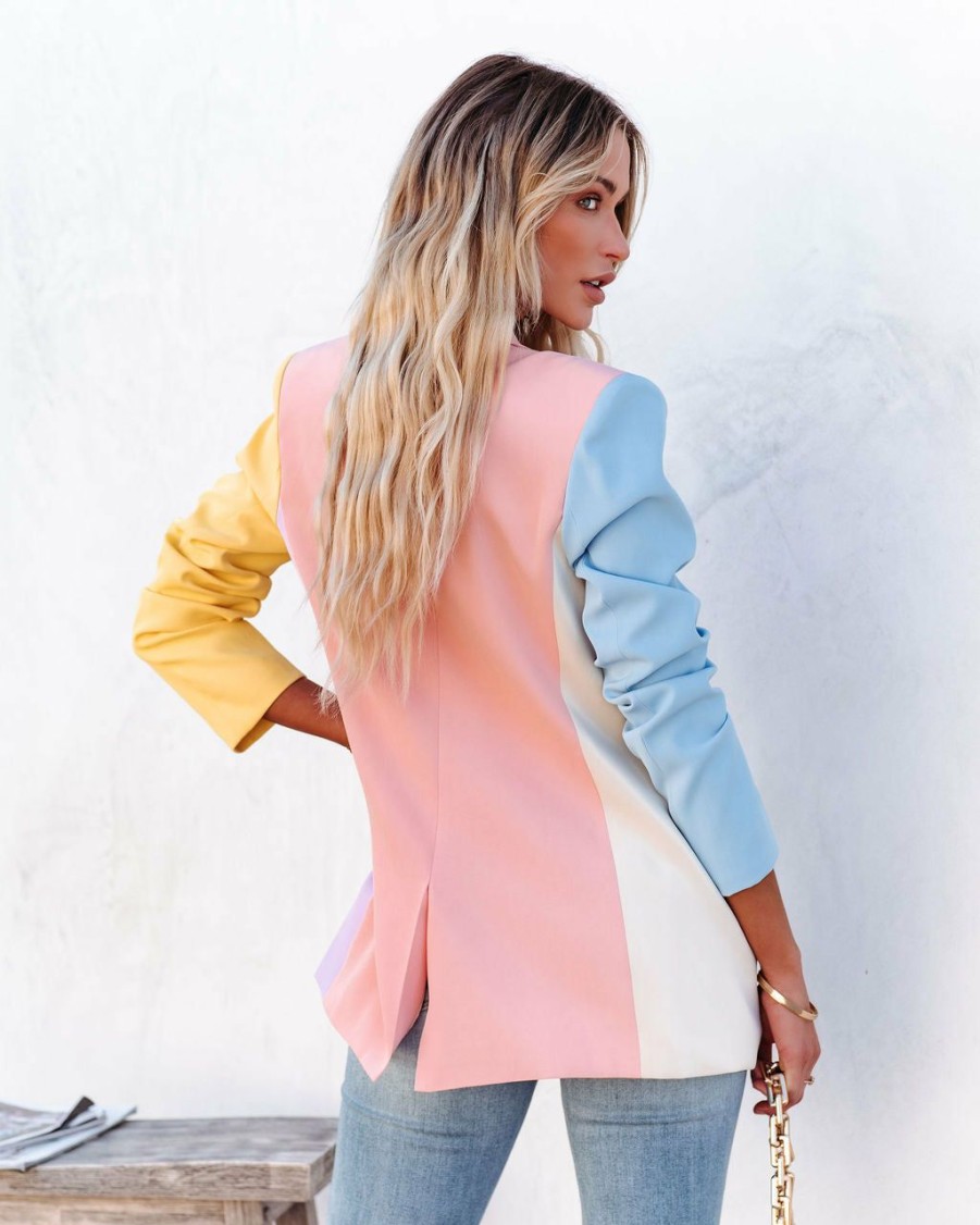 Clothing * | Endl-001 All Clothing Mariposa Pocketed Blazer Multi