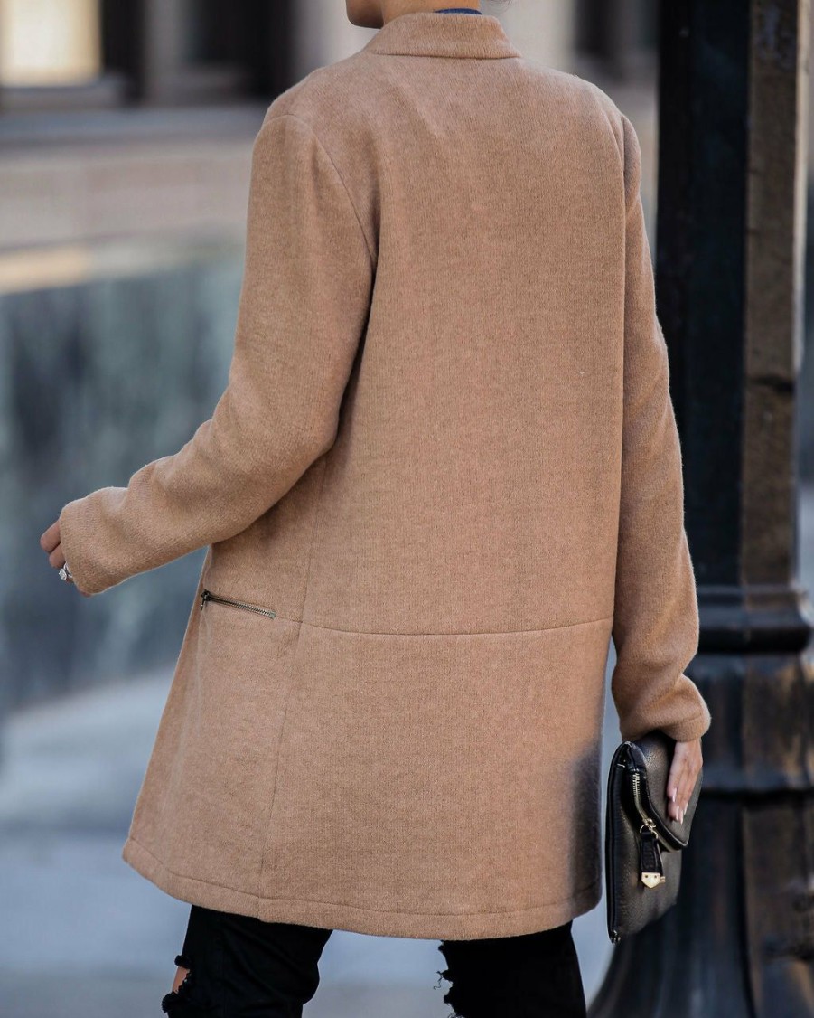 Clothing * | Flaw-001 All Clothing Catalog Pocketed Coat Camel