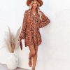 Clothing * | Oliv-001 Mind Over Matter Paisley Button Down Shirt Dress