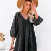 Clothing * | Must-001 Irvine Cotton Pocketed Denim Babydoll Dress Vintage Black All Clothing