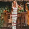 Clothing * | Lush-001 Isley Striped Knit Maxi Dress All Clothing