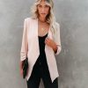 Clothing * | Mod -001 Uptown Girl Pocketed Blazer Natural