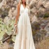 Clothing * | Salt-001 All Clothing Hawkins Cotton Blend Crochet Lace Maxi Dress