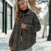 Clothing * | Vint-001 All Clothing Lamont Pocketed Houndstooth Knit Shacket Final Sale